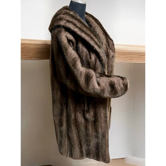 Vintage Women’s 1950’s Collins & Aikman Wink Candalon Faux Fur Coat Size XL - Picture 3 of 10